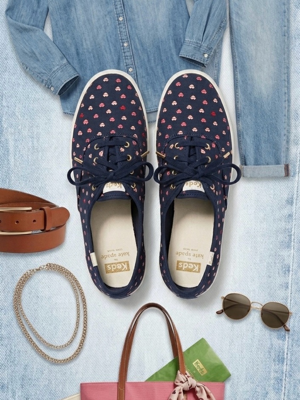 Keds for Kate Spade canvas lips print sneakers